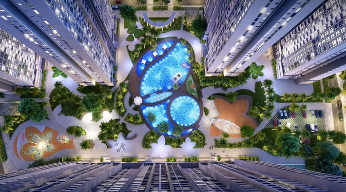 Với ý tưởng thiết kế từ bông hoa nhài, khu đô thị Vinhomes Gardenia được xây dựng như một quần thể tiện ích khép kín, tiện lợi.