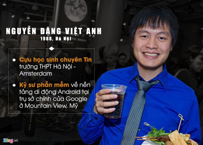 Việt Anh là cháu trai của nữ liệt sĩ Đặng Thùy Trâm. Khi mới 22 tuổi, anh đã trở thành kỹ sư phần mềm ở Tập đoàn lớn tại Thung lũng Silicon. Năm 2010, được cả Facebook, Microsoft nhận vào làm việc, nhưng Việt Anh lại quyết định chọn Google.