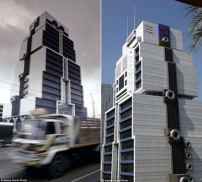 Tòa nhà Robot ở thủ đô Bangkok, Thái Lan.