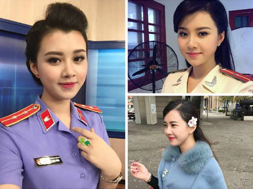Cô gái ấy tên là Nguyễn Hương Giang (sinh năm 1990), hiện là MC kênh Truyền hình Công an nhân dân - ANTV.