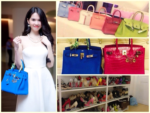 Ngọc Trinh sở hữu bộ sưu tập túi xách và giầy dép hàng hiệu "khủng" với số lượng giày dép lên tới cả trăm đôi, hàng chục chiếc túi. Trong đó có những đôi giày lên tới trăm triệu và túi xách có những chiếc trị giá 1,5 tỷ đồng.