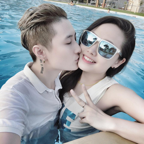 Lin Jay "bén duyên" với MC xinh đẹp Nguyễn Ngọc Trang.