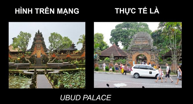 Cung điện Ubud là khu di tích lịch sử nằm ở thị trấn Ubud của Bali. Việc đông du khách và cả xe cộ cũng làm giảm đáng kể vẻ đẹp vốn có của nơi đây.