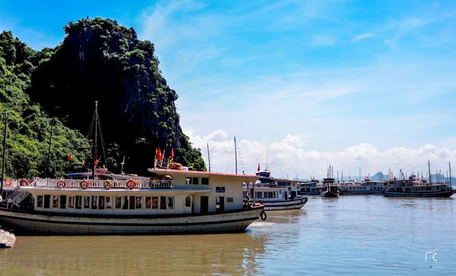 Mùa thu, Hạ Long không có ánh nắng rực rỡ của mùa hè, không có cái se lạnh của mùa đông. Cả bầu trời và không khí đều dịu nhẹ khiến mọi người cảm thấy thanh bình.