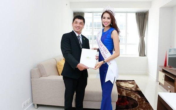 Căn hộ này nằm trong những giải thưởng của Phạm Thị Hương khi đăng quang Hoa hậu Hoàn vũ Việt Nam 2015.