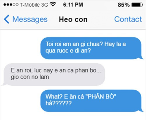 Em có sở thích ăn uống đặc biệt ghê!