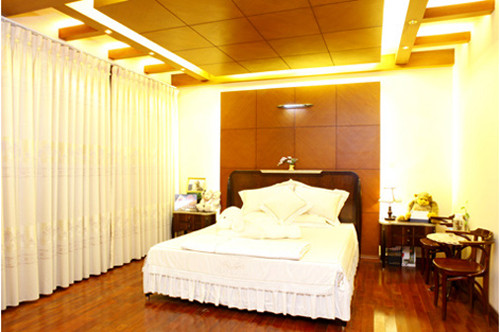 Trong căn nhà của mình, Hương cảm thấy thư giãn nhất khi ở trong phòng ngủ và phòng thiền.