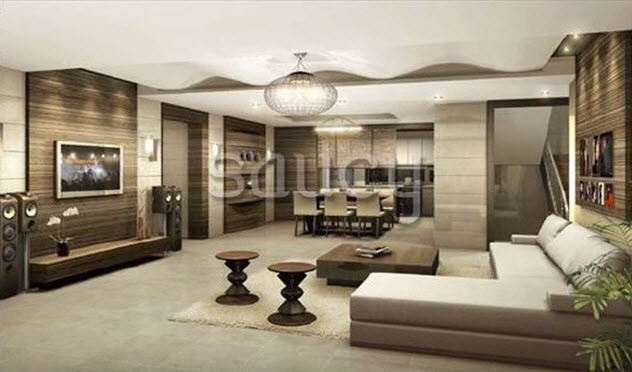 Toàn cảnh nội thất sang trọng trong căn nhà.