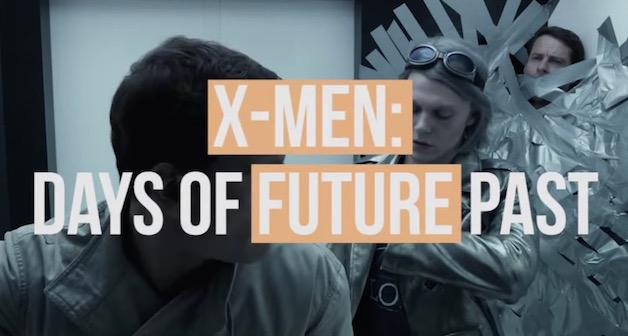 X-Men: Days of Future Past/Dị nhân: Ngày cũ của tương lai: Hai hình ảnh trên và dưới đây được quay tại cùng một địa điểm. Tuy nhiên, chỉ trong nháy mắt sau khi nhân vật Quick Silver dùng năng lực di chuyển tức thời cứu cha đẻ của mình khỏi đám an ninh.