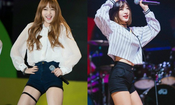 Hani (EXID) Hani là một trong những gương mặt nổi bật nhất của EXID. Thu hút từ danh hiệu “nữ hoàng fancam” bằng body hoàn hảo, cơ thể hấp dẫn cùng những vũ đạo lôi cuốn trong thời điểm quảng bá Up & Down. Tuy nhiên, thời điểm trở lại cùng Hot Pink, cô nàng này đã giảm cân trông thấy và dường như hình ảnh tràn đầy năng lượng trước đó không còn.