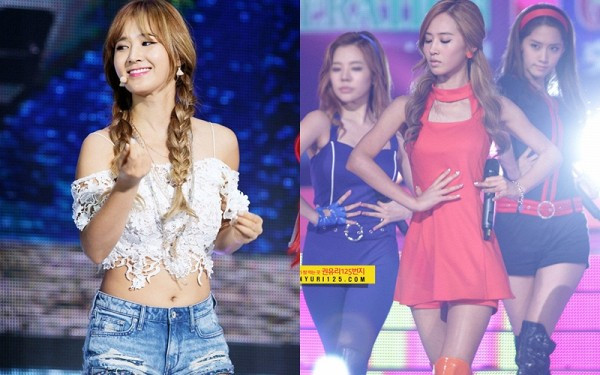 Yuri (SNSD) Yuri là cô nàng có cân nặng thay đổi chóng mặt nhất SNSD. Không thể không nhắc tới là thời điểm 9 cô gái nhà SM đang quảng bá ca khúc Hot, Sao Hàn Yuri dường như khiến cả cộng đồng fan SNSD hoảng loạn với ngoại hình “cò hương” của mình. Sự giảm cân quá nhanh trong khoảng thời gian này của “viên ngọc trai đen” khiến cô hốc hác, thiếu sức sống và ngoại hình kém xinh đi rất nhiều.