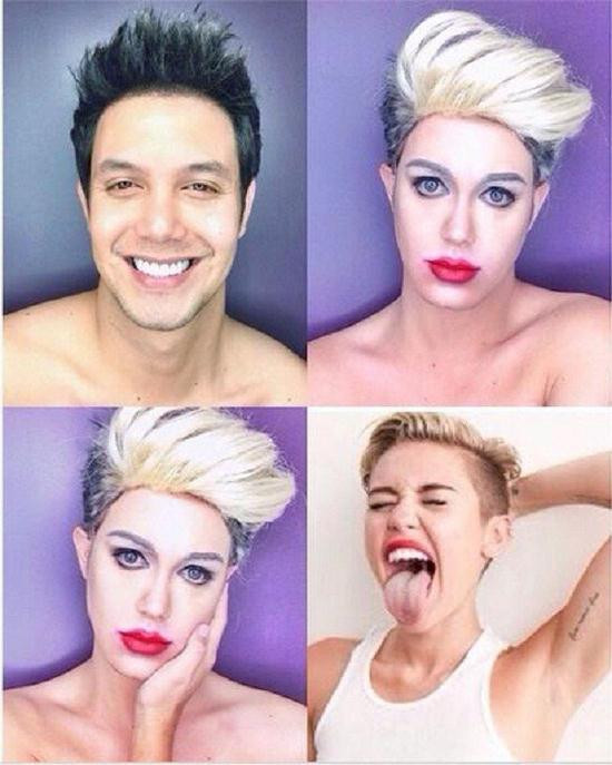 Paolo từng hóa thân thành Miley Cyrus.