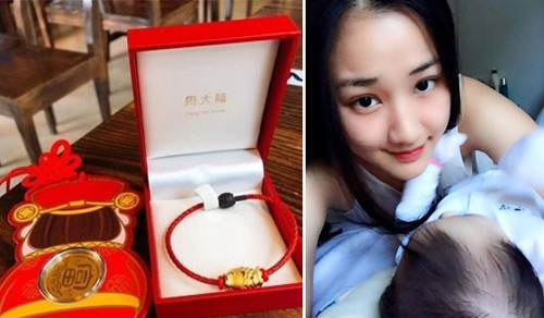 Maya cũng chọn cho mình một món trang sức bằng vàng để lấy may mắn dịp vía Thần Tài.