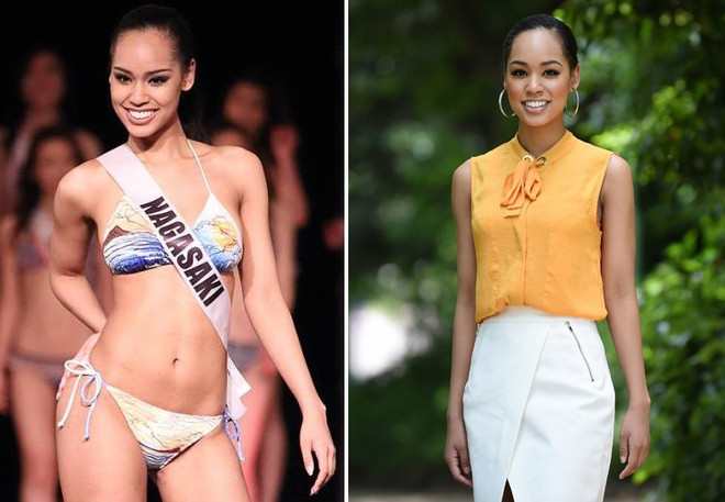 Ariana Miyamoto, người mẫu mang hai dòng máu Á - Phi, đại diện Nhật Bản tại cuộc thi năm nay.Dù không có vẻ đẹp thuần Nhật, Ariana vẫn tự tin khẳng định cô mang trái tim của người Nhật và sẽ cố hết sức giới thiệu văn hóa dân tộc với bạn bè quốc tế.