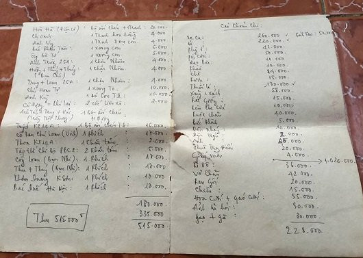 Những năm 1990, khi vàng chỉ 400 ngàn đồng/chỉ, gần bằng một phần mười giá trị năm 2016, bữa cơm gia đình cho 7-8 người khoảng 5000 đồng và một bát phở khi đó có giá 1000 đồng, đầy đủ thịt, bánh phở, hành lá… thì tiền mừng đám cưới từ vài ngàn đến vài chục ngàn là chuyện bình thường.
