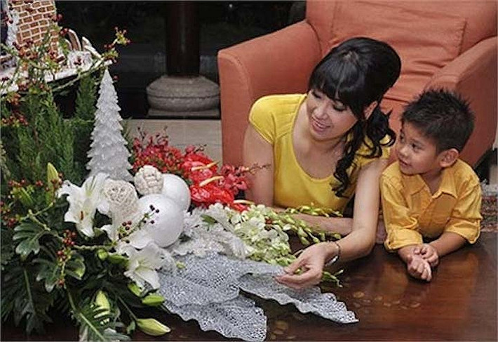 Trải qua nhiều biến cố cuộc đời, hoa hậu Việt Nam 1992 đã có cuộc sống hạnh phúc bên chồng mới là doanh nhân Huỳnh Trung Nam.