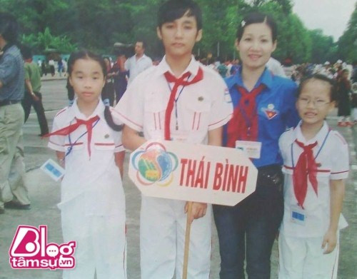 Bức ảnh hồi đi học của Sơn Tùng.