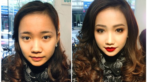 Trang điểm có sức mạnh vô biên, có thể biến một "chú vịt xấu xí" thành "cô thiên nga xinh đẹp" ngay tức khắc, có thể khiến một chàng trai say đắm và rồi lại bất ngờ kinh hoàng trước nhan sắc của cùng một cô gái trong cùng một lúc. Nếu bạn vẫn chưa tin vào sức mạnh của trang điểm, thì hãy xem loạt ảnh dưới đây được thực hiện bởi chuyên gia trang điểm quốc tế Nguyễn Mạnh Quân (Quân Bee), cô gái trước và sau khi trang điểm trông như hai người hoàn toàn khác. Loạt ảnh trước và sau make up tiếp tục khiến người xem không thể tin vào mắt.