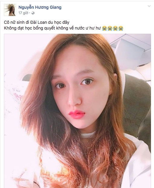 Mới đây, trên trang cá nhân của mình, Hương Giang Idol đăng tải hình ảnh vô cùng tình tứ của mình với một chàng trai giấu mặt. Nhìn hình có thể thấy cặp đôi này đang vi vu ở Đài Loan. Bức ảnh của Hương Giang Idol nhanh chóng thu hút sự chú ý của người hâm mộ. Nhiều người cho rằng, mỹ nhân chuyển giới đang muốn úp mở khoe người yêu.