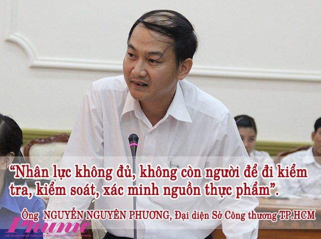 Về cách thức quản lý an toàn thực phẩm tại các chợ nông sản, chợ đầu mối, ông Nguyễn Nguyên Phương, đại diện Sở Công thương Sở cho biết còn nhiều khó khăn trong việc xây dựng đội ngũ, các tổ chức liên quan quản lý trên cơ sở điều chỉnh nhận thức tiểu thương chứ chưa có những biện pháp mạnh mang tính chất răn đe trong việc xử lý.