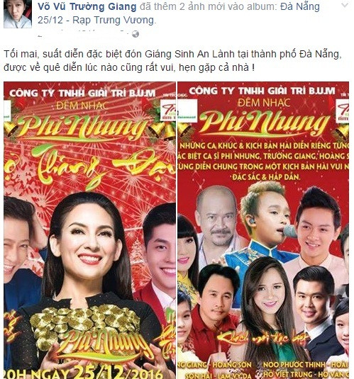 Chia sẻ của Trường Giang.