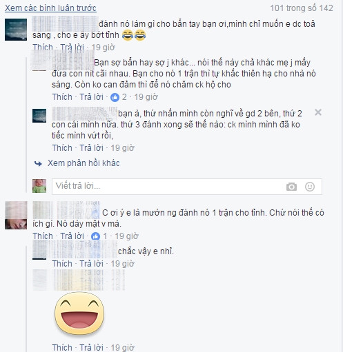 Song, đành rằng ai có chồng đi ngoại tình cũng đau lòng và búc xúc, nhưng lôi nhau lên mạng để đả kích nhau như hai người phụ nữ trên quả thực đã vạch áo cho người xem lưng. Lẽ ra, những chuyện tế nhị họ nên đóng của bảo nhau như vậy chắc rằng mọi chuyện sẽ được giả quyết êm thấm hơn rất nhiều.