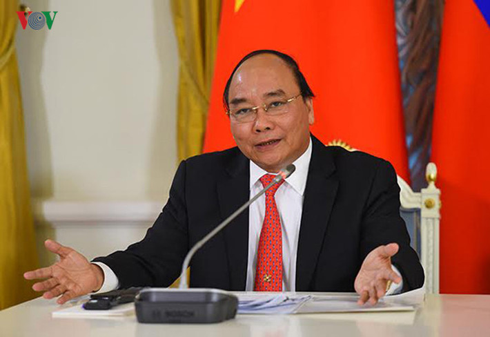 Tại buổi họp báo, Thủ tướng Nguyễn Xuân Phúc nhấn mạnh, trước hết cần đẩy mạnh kim ngạch thương mại hai nước Việt-Nga.
