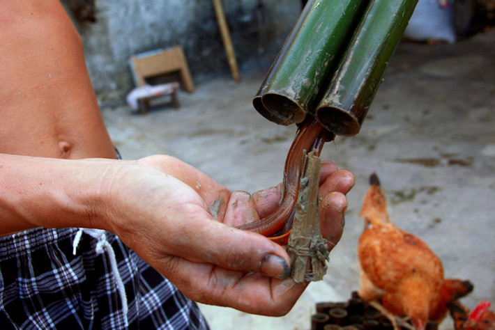 Chiến lợi phẩm sau một đêm thả ống trúm bẫy lươn.