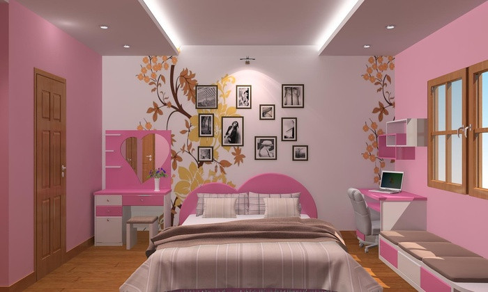 Phòng ngủ có thể trang trí bằng một vài bức ảnh treo tường về cảnh sắc thiên nhiên, hình ảnh ngộ nghĩnh hay ảnh gia đình. Tân trang lại bộ chăn ga gối đệm cũng là một ý tưởng không tồi. Hoặc có thể thay rèm cửa mới. Tuy nhiên các đồ đạc, màu sắc trong phòng nên hợp hoặc màu sắc tương sinh với mệnh gia chủ để mang đến vượng khí, may mắn, tài lộc.