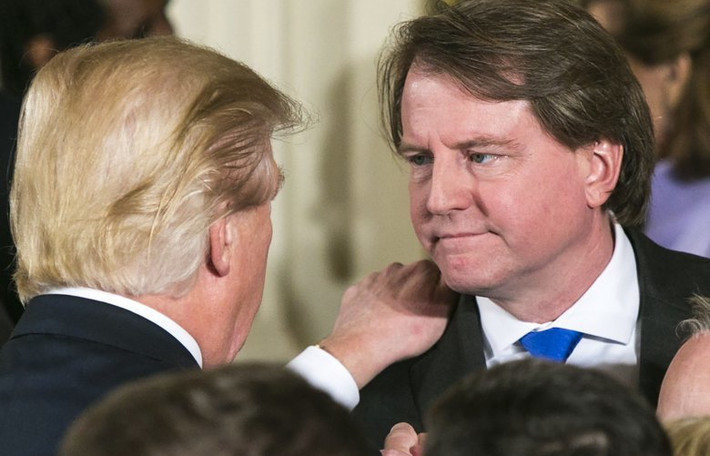 Sau khi thắng cử, Tổng thống Trump đã bổ nhiệm ông McGahn làm cố vấn trưởng của đội ngũ chuyển giao quyền lực của mình. Ảnh: Gronda Morin.