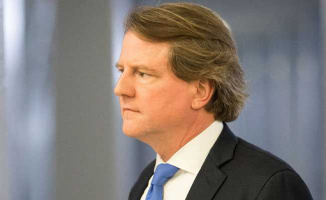 Ông McGahn từng là cố vấn trong chiến dịch tranh cử Tổng thống của ông Donald Trump năm 2016, giải quyết mọi vấn đề pháp lý liên quan đến chiến dịch tranh cử của ông Trump. Ảnh: NDTV.com.