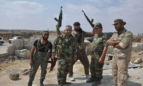 “Lực lượng chính phủ Syria đã đánh bật các tay súng IS ra khỏi khu Um Madoukh, phía tây bắc al-Safa, Minqar Rahbah, Rahbah và Hawi Hossein ở vùng Badiyeh”, nguồn tin cho hay. Ảnh: AMN.