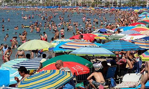Trong đó, khu vực Guadalquivir ở Tây Ban Nha và Beja ở Bồ Đào Nha dự báo sẽ là những địa điểm nóng nhất vào cuối tuần này.