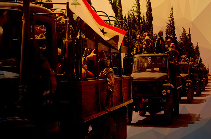 Cùng lúc, các đơn vị pháo binh và chiến đấu cơ của Quân đội Syria dồn dập oanh kích căn cứ của khủng bố IS tại vùng al-Safa, gây tổn thất nặng cho bọn chúng. Ảnh: SF.