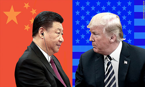Những động thái áp thuế thương mại, trả đũa lẫn nhau liên tục giữa Mỹ và Trung Quốc đã khiến dư luận lo ngại về nguy cơ bùng nổ một cuộc chiến tranh thương mại giữa hai nền kinh tế hàng đầu thế giới và thực tế thì nó đã xảy ra và chưa có dấu hiệu "hạ nhiệt", thậm chí các nhà quan sát còn hoài nghi về khả năng cuộc chiến thương mại trên sẽ ảnh hưởng chung đến kinh tế toàn cầu. Ảnh: BBC.