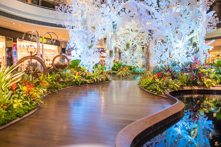 Bên trong sân bay Changi có một rạp chiếu phim miễn phí, bể bơi trên tầng thượng, dịch vụ spa và nhiều không gian xanh,....