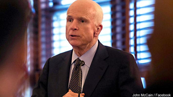 Thượng nghị sĩ McCain luôn tự hào về đất nước mình: “Chúng tôi là một đất nước lương tri”. Ảnh: Facebook.