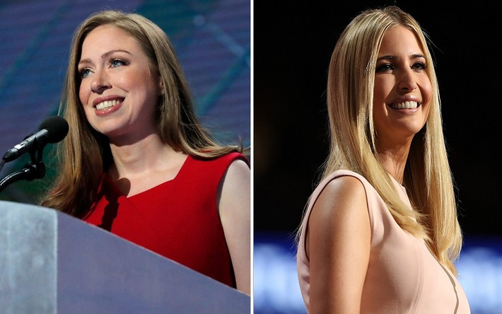 Chắc hẳn không ít người ngưỡng mộ tài sắc của Ivanka, ái nữ nhà Trump và Chelsea, con gái cựu Tổng thống Bill Clinton. Được biết, ngoài đời Ivanka và Chelsea còn là những người bạn thân thiết của nhau. Ảnh: Washington Examiner.