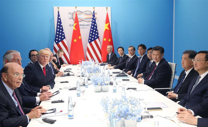 Tại cuộc gặp bên lề Hội nghị thượng đỉnh G20, hai nhà lãnh đạo Mỹ-Trung đã thảo luận về mối quan hệ song phương cũng như những vấn đề quan trọng trên thế giới, trong đó có chương trình hạt nhân của Triều Tiên. Ảnh: CD.