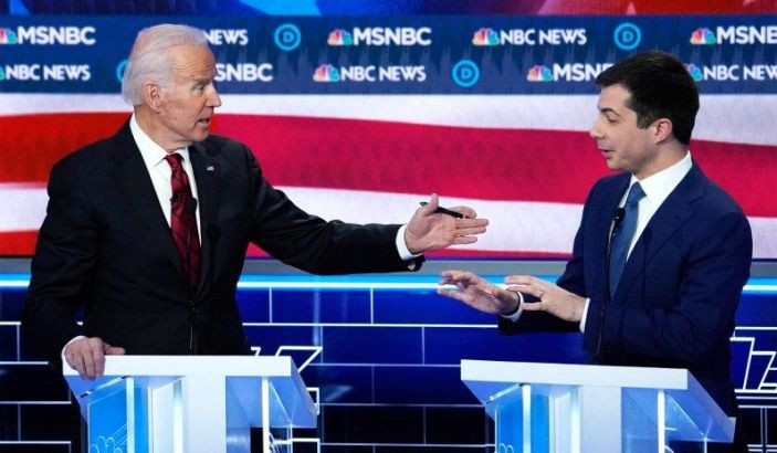 Ông Pete Buttigieg đã xây dựng chiến dịch tranh cử xung quanh ý tưởng "thay đổi thế hệ". Tuy nhiên sau này, ông rời khỏi cuộc đua và quay sang ủng hộ cựu Phó Tổng thống Mỹ Joe Biden. Ảnh: YN.