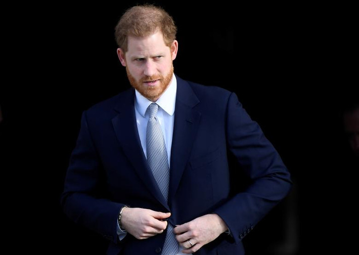 Hoàng tử Harry, cháu nội của Nữ hoàng Elizabeth II, tham dự một sự kiện ở Cung điện Buckingham, London, ngày 16/1/2020.