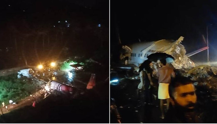 Tối 7/8, chiếc Boeing 737 của hãng hàng không Air India Express đã bị trượt đường băng khi hạ cánh xuống sân bay quốc tế Calicut, bang Kerala của Ấn Độ, và sau đó máy bay vỡ làm đôi.