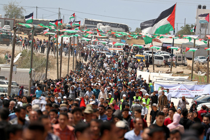 Theo hãng thông tấn Reuters, Israel-Palestine đụng độ dữ dội tại khu vực biên giới Gaza-Israel trong dịp kỷ niệm 71 năm Ngày Nakba 15/5 vừa qua. (Nguồn ảnh: Reuters)