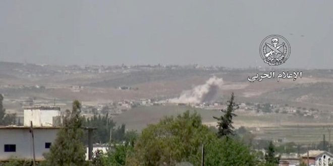 Trong diễn biến khác, Quân đội Syria đang lên kế hoạch tiến hành chiến dịch quân sự nhằm truy quét các phần tử khủng bố tại những khu vực vẫn bị chiếm đóng ở Aleppo, khi các tay súng phiến quân liên tục tấn công các khu dân cư. Ảnh: SANA.