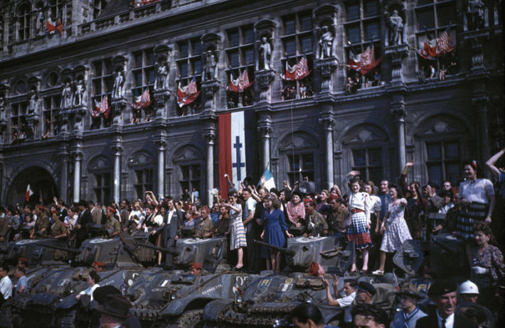 Sự kiện giải phóng Paris diễn ra từ ngày 19/8/1944 cho tới khi lực lượng Đức Quốc xã đầu hàng quân Đồng Minh vào ngày 25/8/1944 trong thời kỳ Chiến tranh Thế giới thứ hai. (Nguồn ảnh: ATI)