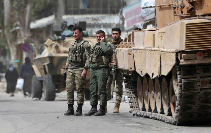 Các binh sĩ Thổ Nhĩ Kỳ đã tiến vào trung tâm vùng Afrin.