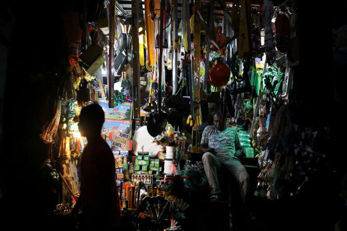 Bên trong một khu chợ ở Port-au-Prince ngày 9/3.