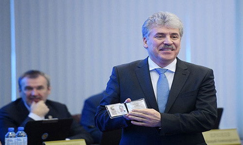 Ông chủ nông trại Lenin, Pavel Grudinin, 57 tuổi, là đại diện của Đảng Cộng sản Liên bang Nga tham gia vào cuộc bầu cử Tổng thống Nga 2018. (Nguồn ảnh: Sputnik)