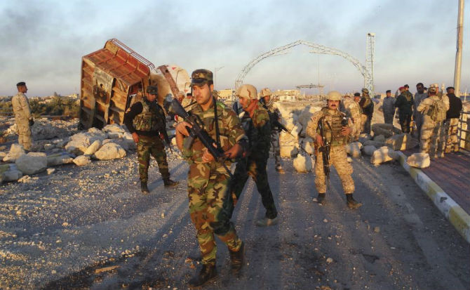 Các lực lượng an ninh Iraq tập trung để tiến về trung tâm thành phố Ramadi ngày 25/12.
