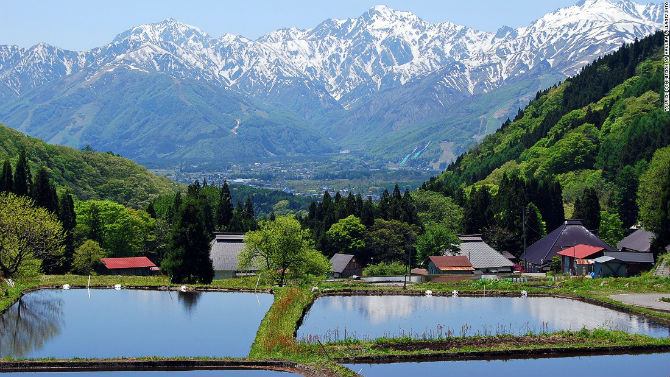 Làng Hakuba (Nagano) là một nơi nghỉ dưỡng tuyệt vời của Nhật Bản.